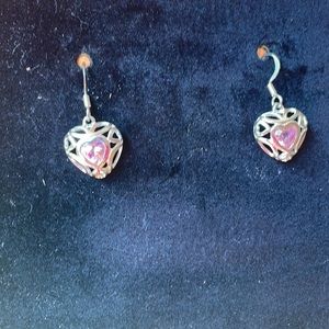 Silver Heart Earrings